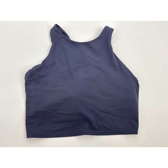 Athleta Other - Athleta Navy Blue Sports Bra Crop Top | High Neck Athletic Tank